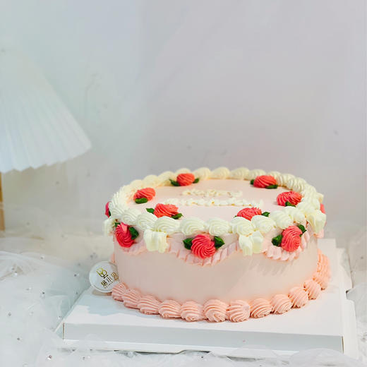 复古裱花一女士生日蛋糕 商品图0