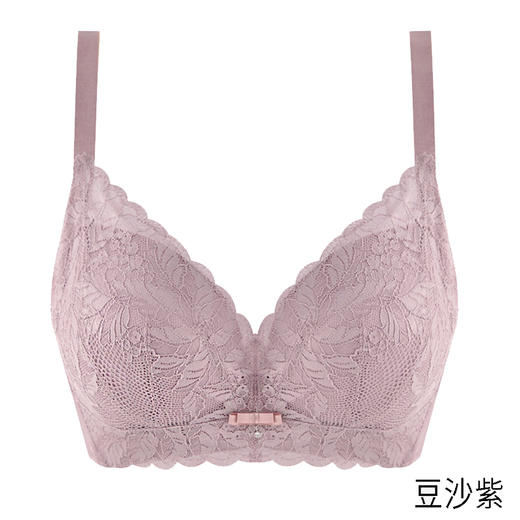 贝佳人新品健康养护内衣柔软婴儿棉舒适聚拢3/4中厚杯聚拢文胸 商品图3