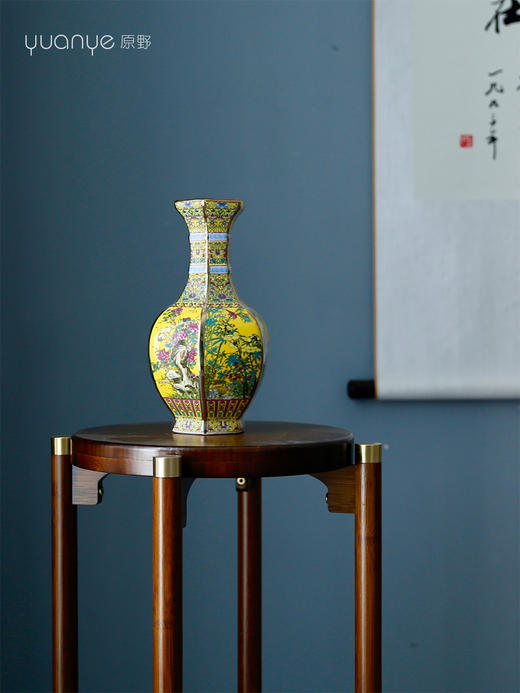 祥瑞财运装饰品摆设件酒店家居客厅玄关插花瓷器珐琅彩瓷薄胎陶艺 商品图3
