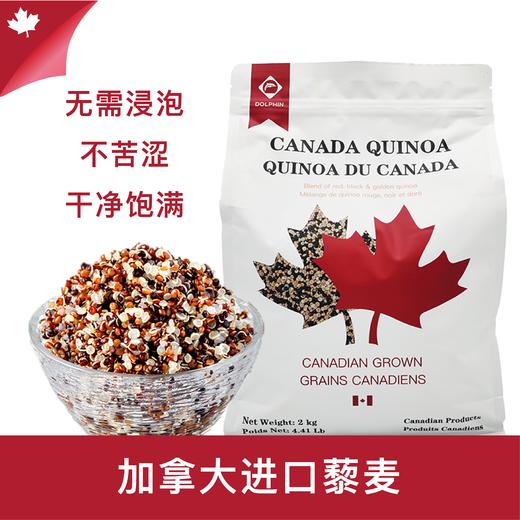 加拿大原装进口三色藜麦2kg低脂低热低糖健康美食高纤维高蛋白五谷杂粮（跨境） 商品图0