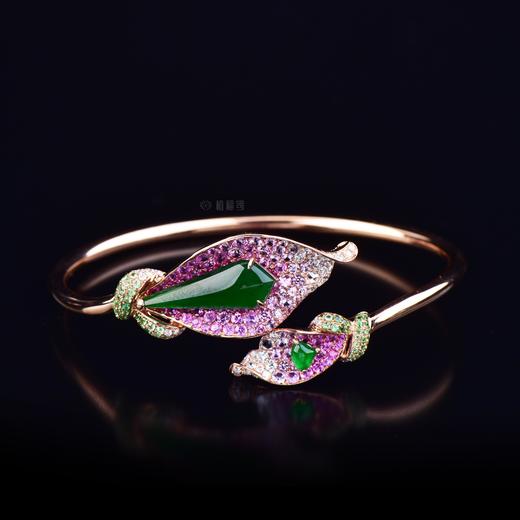 【纯美的爱】马蹄莲翡翠手环-SZ12106017 商品图1