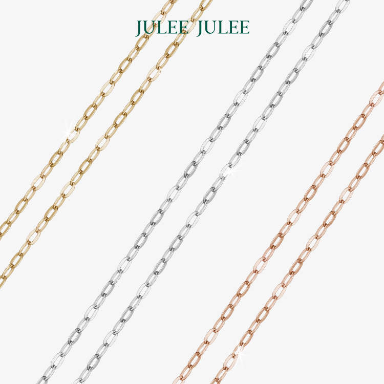 【细素链】【配件】JULEEJULEE茱俪 18K金 日本进口素链