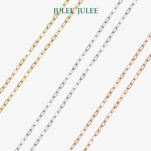 【细素链】【配件】JULEEJULEE茱俪 18K金 日本进口素链 商品图0