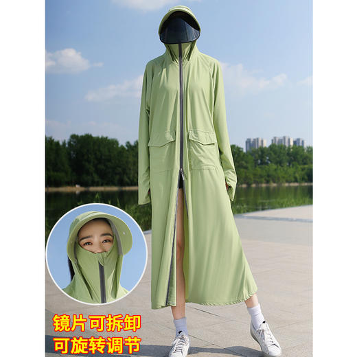 BMT-kdck-04中长款全身薄款衣 宽松大码女款200斤夏季透气电动车 商品图7