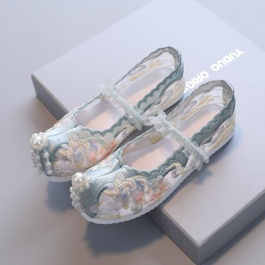 女童绣花鞋古风汉服透气网纱软底布鞋BS-021 商品图5