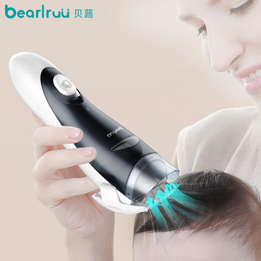 【瞬吸碎发 一净到底】贝蕗婴儿吸发低音静音理发器宝宝新生剃头儿童剪发器发电剃头推子 商品图0