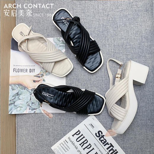 安启美奈夏季单品凉鞋舒适简约 商品图12