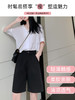 「垂顺质感看得见！感受夏季清凉」西装短裤女夏季外穿薄款2022年宽松直筒潮ins中裤高腰雪纺五分裤子 商品缩略图1