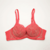 贝佳人新品大胸零负担舒适内衣无压软钢圈透气3/4水晶杯红色文胸 商品缩略图4