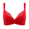 贝佳人新品本命年红色轻薄透气蕾丝显小内衣温感远红外养护文胸 商品缩略图0