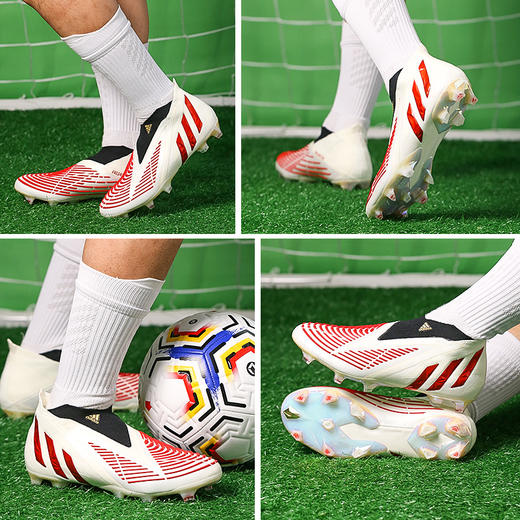 ADIDAS/阿迪达斯 PREDATOR EDGE+ FG 猎鹰高端无鞋带FG足球鞋GV7384 商品图1