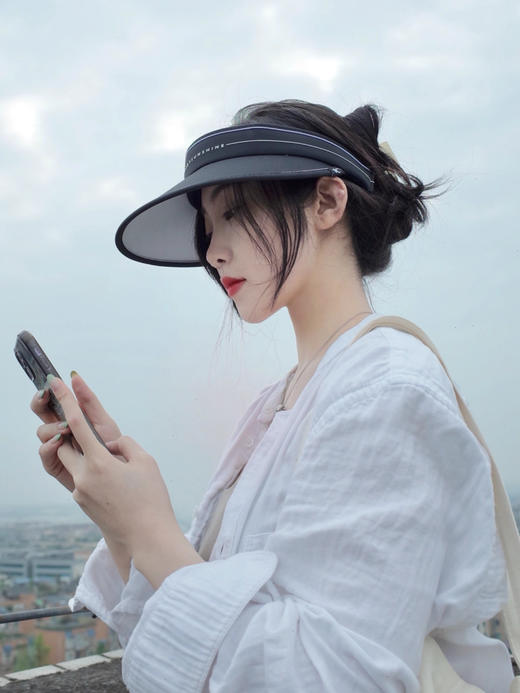 VVC防晒帽子女神帽风尚版 /时尚版 大帽檐遮脸防紫外线遮阳 商品图13