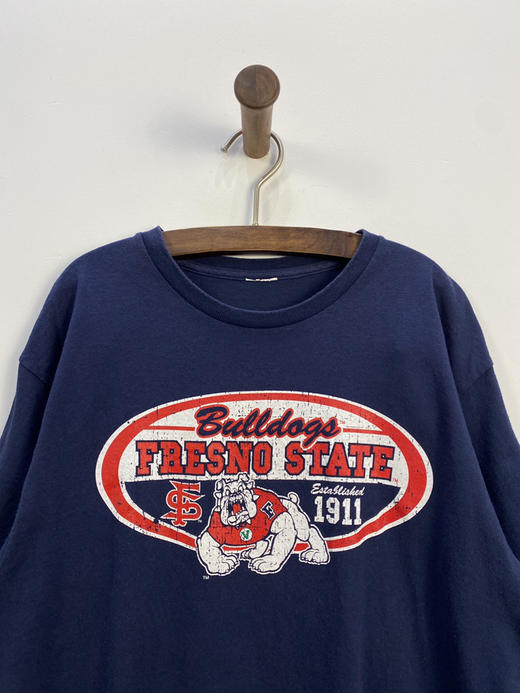 Y2K Vintage弗雷斯诺州立大学 双面印花 NCAA 美国大学体育协会 篮球队 短袖T恤 _SST(S) 商品图0