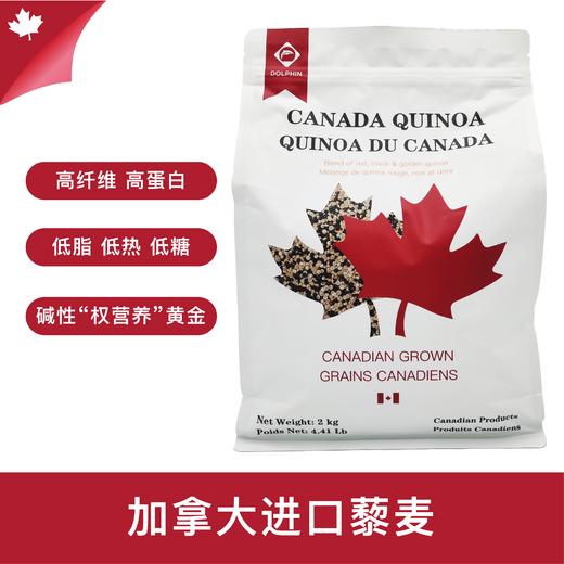 加拿大原装进口三色藜麦2kg低脂低热低糖健康美食高纤维高蛋白五谷杂粮（跨境） 商品图1