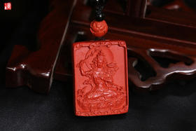 朱砂【文殊菩萨】吊坠，生肖兔的守护神