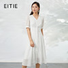 EITIE爱特爱夏季新款时尚简约通勤纯色修身连衣裙6607338 商品缩略图0