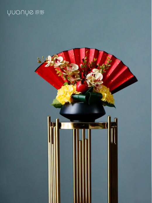 新中式高档仿真花摆件酒店餐厅餐桌年宵花客厅玄关开业新房装饰花 商品图3