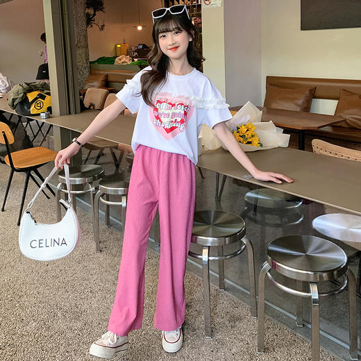 洋气儿童时髦，潮短袖休闲套装PJX-NXM2210 商品图3