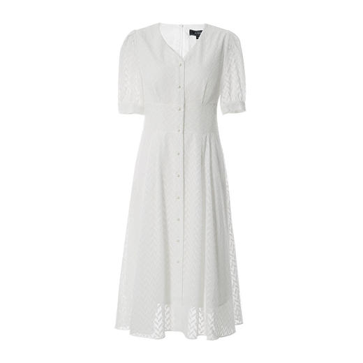 EITIE爱特爱夏季新款时尚简约通勤纯色修身连衣裙6607338 商品图5