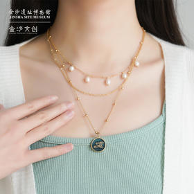 金沙遗址蜀梦系列飞鸟珍珠项链小众原创女夏季新款文创生日礼物