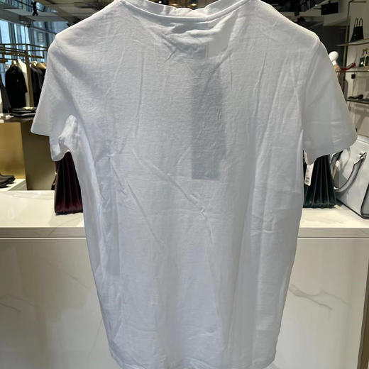 RICHMOND 女士棉质亮片字母圆领短袖T恤 白色 RWP19299TS BLACK WHIT 商品图1