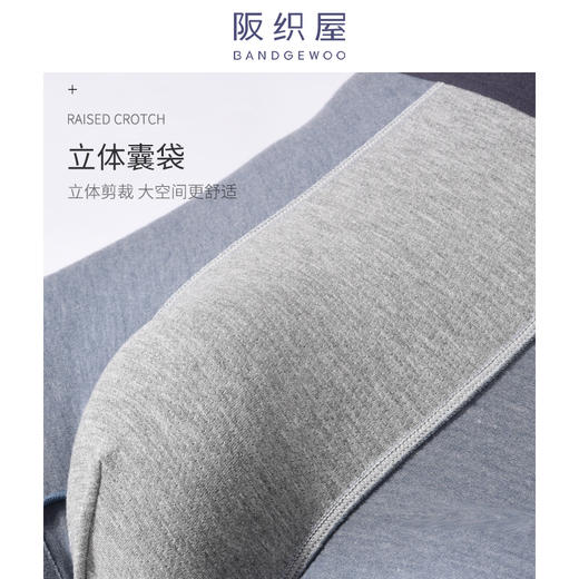 阪织屋内裤男无痕基础色纱莫代尔男士内裤平角裤短裤1331360657604 / 7005 商品图2