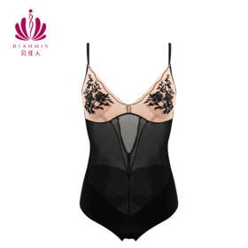 贝佳人新品束身吊带透气速干轻薄隐形收腹显瘦连体衣
