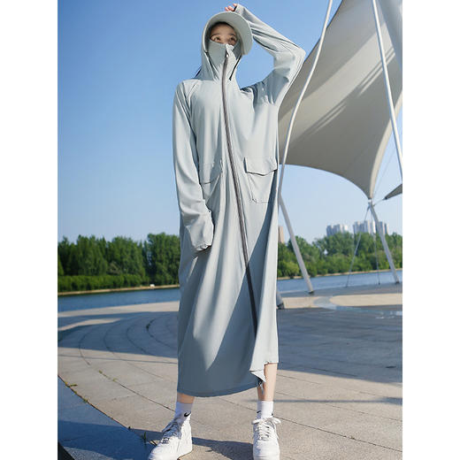 BMT-kdck-02电动车宽松衣大码女款200斤夏季 中长款全身薄款透气 商品图0