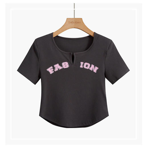 【潮搭造型，显瘦不过时】黛唯梵网红爆款时尚冰丝套装女，夏季短袖T恤，设计感小众ins甜辣显瘦阔腿裤两件套热卖 商品图6