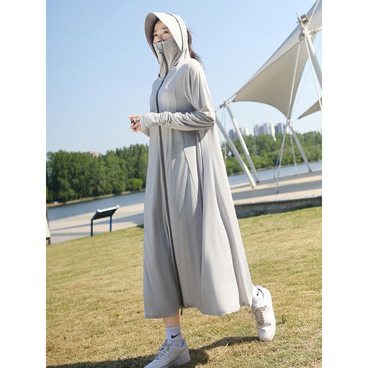 BMT-dbq-02电动车裙连衣裙衣中长款全身夏季女薄款新款冰丝 商品图5