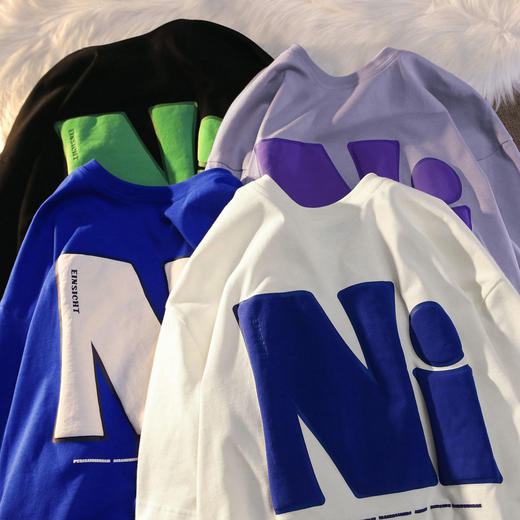 【在这里寻找合适的“ 它”】2022爆款100%纯棉短袖男女，vintage潮流宽松上衣新款，高档衣服ins潮热卖 商品图4