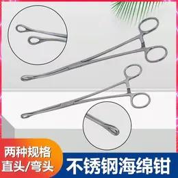 器械号 不锈钢海绵钳（弯的）【无货】 商品图0