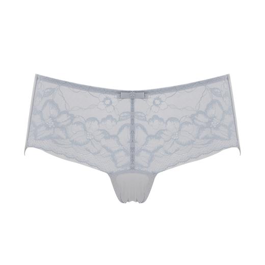 贝佳人新品中腰性感花朵蕾丝平角裤舒适通透内裤 商品图4