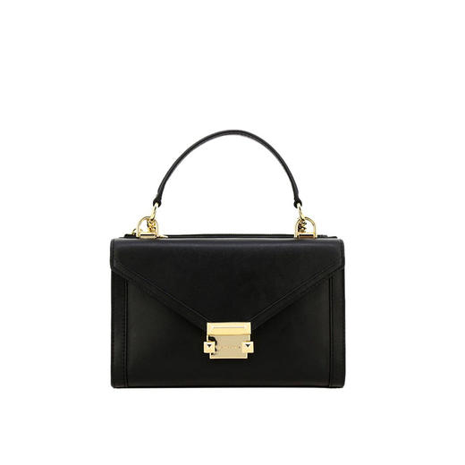 MICHAEL KORS 迈克·科尔斯 MK女包 WHITNEY系列皮质女士手提单肩斜挎包 黑色 30H8GWHM5L BLACK 商品图0