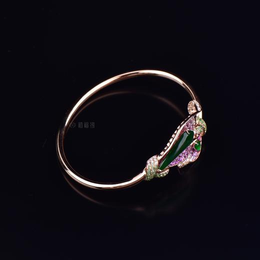 【纯美的爱】马蹄莲翡翠手环-SZ12106017 商品图3