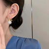 JU-A0316新款银针耳钉欧美夸张气质镶钻蝴蝶结珍珠耳环夏季耳饰 商品缩略图1