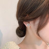 JU-DS2031新款气质简约珍珠耳环925银针花瓣耳钉女小众设计感网红耳饰 商品缩略图1