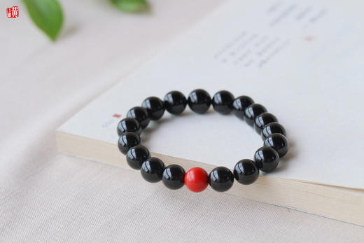 黑碧玺手串，珠径10mm 商品图1