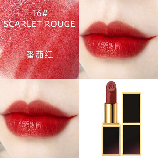 TOM FORD口红烈焰幻魅滋润唇膏黑管滋润版TF16#80#正装3g 商品图3