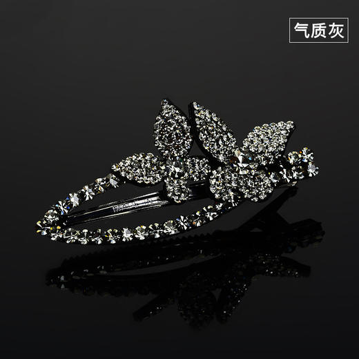 LBE-bj323刘海夹韩国成人发饰水钻甜美蝴蝶结优雅淑女发夹子简约发前夹头饰 商品图7