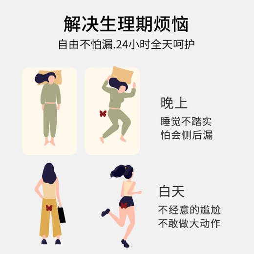 HSIA遐 生理期内裤女士经期防漏安全裤冰丝轻薄中腰姨妈裤2条装 商品图2