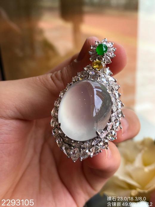 品质超群的白玻璃蛋面吊坠【2293105】具体价格微信咨询 商品图6