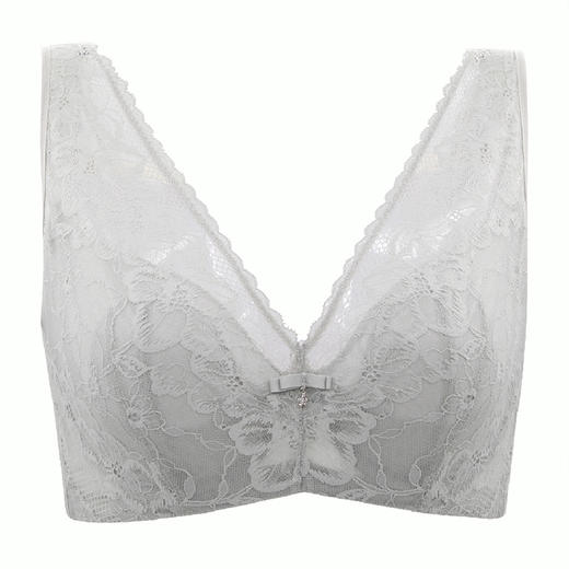 贝佳人新品深V背心式文胸超薄大胸显小全罩杯收副大码春夏内衣女 商品图3