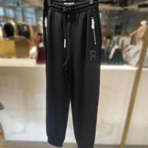 RICHMOND 男士棉质字母徽标休闲运动裤 黑色 RMP19236PA BLACK 商品图0