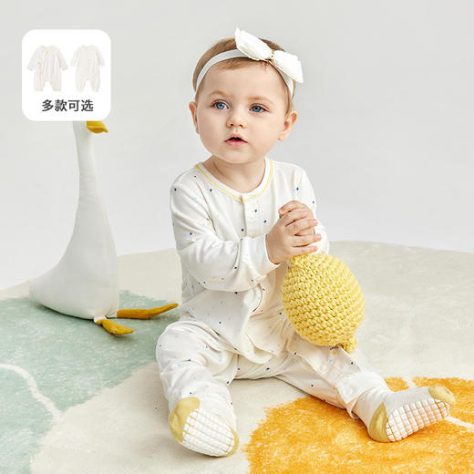 英氏新生婴儿哈衣春装连体衣男女宝宝春秋衣服内衣爬行服夏季新款YLAAJ02024A YLHAJ02039A 商品图1