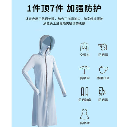 BMT-dbq-02电动车裙连衣裙衣中长款全身夏季女薄款新款冰丝 商品图3