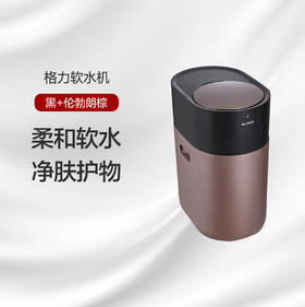 GREE 格力 软水机 家用全屋水质硬水软化自动消毒净肤护物Wifi智控净水机 GS-1302 黑+伦勃朗棕色
