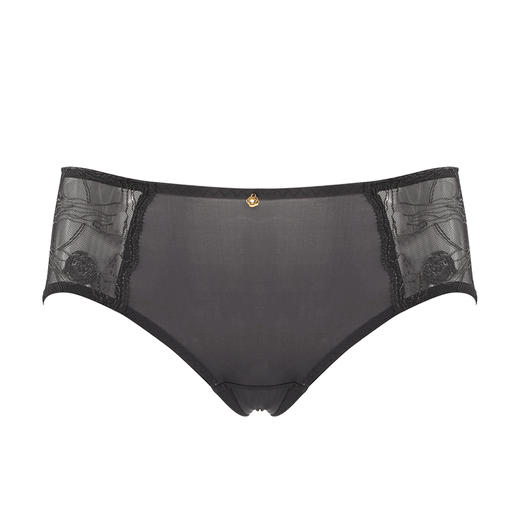 贝佳人新品中腰红色本命年包臀无痕内裤绸感面料平角裤高弹舒适 商品图1