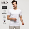 【液氨抗皱】MD名盾纯棉长绒棉短袖T恤男打底纯色商务休闲圆领 商品缩略图3