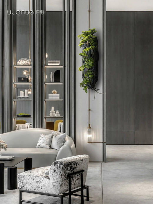 新中式仿真迎客松摆件墙面餐厅背景墙玄关茶室会所罗汉松装饰品 商品图2